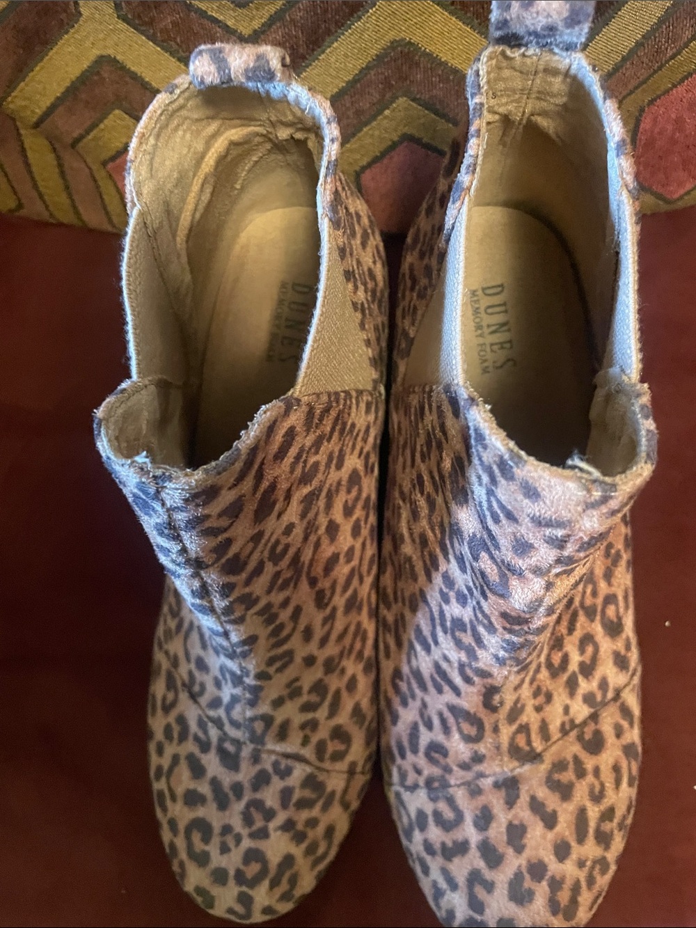 Dunes Leopard Print Ankle Booties in Brown